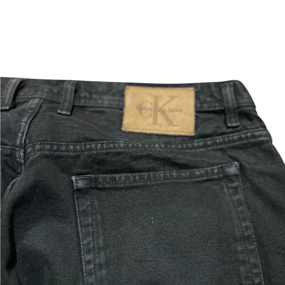 Vintage Calvin Klein Straight Leg black denim jeans men’s size 40x30 - Picture 2 of 6
